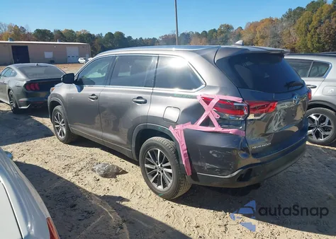 2019 Toyota Highlander Xle из США, поврежденный, VIN 5TDKZRFH1KS328088